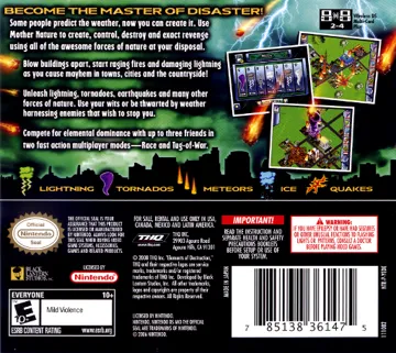 Elements of Destruction (USA) box cover back